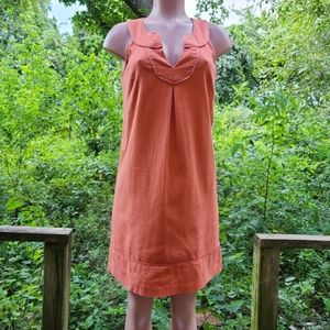 LOFT Ann Taylor Women’s Dress Coral Orange Sz 4